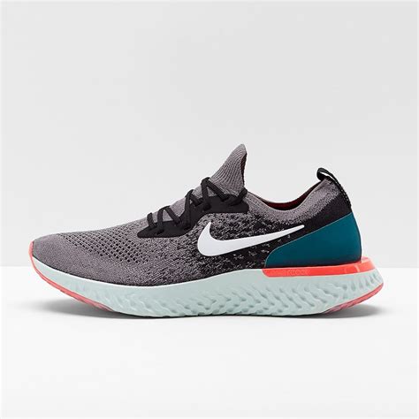 nike epic react flyknit laufschuhe herren gunsmoke-white-black-geode-tea|Nike Epic React Flyknit 2 Black White Men's .